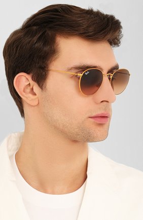 Женские коричневые солнцезащитные очки Ray-Ban, арт. 3447-9001A5 купить в ЦУМ | Фото №3 Солнцезащитные очки Ray-Ban коричневые | Фото №3