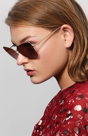 Женские золотые солнцезащитные очки Dolce & Gabbana, арт. 2208-12986F купить в ЦУМ | Фото №2 Солнцезащитные очки Dolce & Gabbana золотые | Фото №2