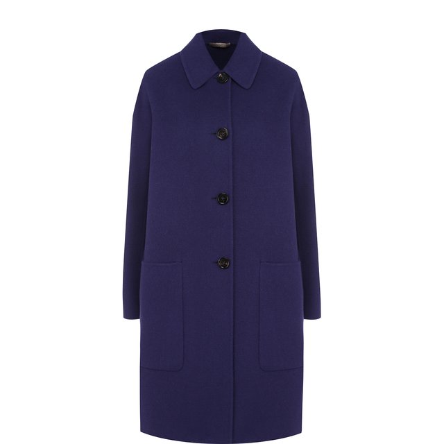 Однотонное кашемировое пальто с накладными карманами Bottega Veneta 4750703