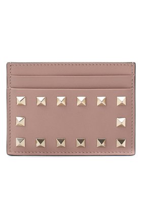 Женский кожаный футляр для кредитных карт valentino garavani rockstud VALENTINO бежевого цвета по цене 15900 руб., арт. QW2P0486/B0L | Фото 1 Женский кожаный футляр для кредитных карт valentino garavani rockstud VALENTINO бежевого цвета, арт. QW2P0486/B0L | Фото 1