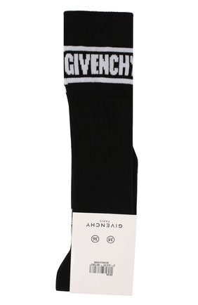 Детские хлопковые гольфы Givenchy черного цвета, арт. H10010 в ЦУМ | Фото №1 Детские хлопковые гольфы Givenchy черного цвета | Фото №1
