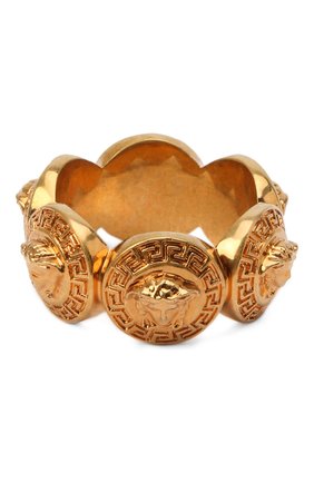 Женское кольцо medusa VERSACE золотого цвета по цене 21150 руб., арт. DG5G412/DJMT | Фото 2 Женское кольцо medusa VERSACE золотого цвета, арт. DG5G412/DJMT | Фото 2 (Статус проверки: Проверена категория, Проверено; Материал: Металл)