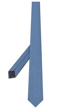Мужской шелковый галстук ZILLI синего цвета, арт. 50000/TIE | Фото 2 (Материал: Текстиль, Шелк; Принт: С принтом; Статус проверки: Проверено; Региональные ограничения белый список (Axapta Mercury): RU)