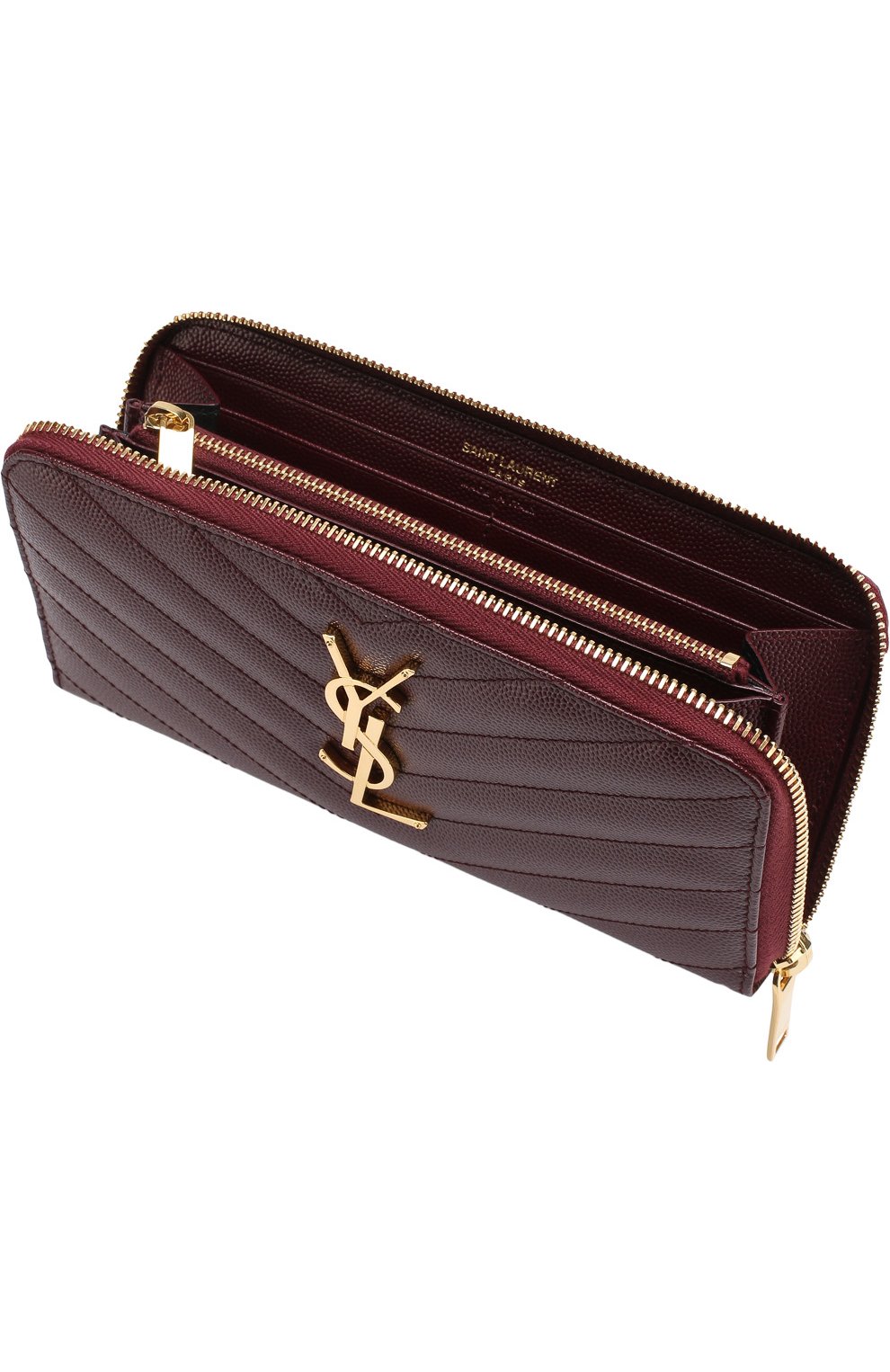 Портмоне Monogramme Saint Laurent Saint Laurent, бордового цвета, арт. 358094/B0W01 в ЦУМ | Фото №3 Портмоне Monogramme Saint Laurent Saint Laurent бордового цвета | Фото №3