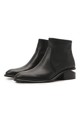 Женские кожаные ботильоны kori на фигурном каблуке ALEXANDER WANG черного цвета по цене 65400 руб., арт. 3028T0051L | Фото 1 Женские кожаные ботильоны kori на фигурном каблуке ALEXANDER WANG черного цвета, арт. 3028T0051L | Фото 1