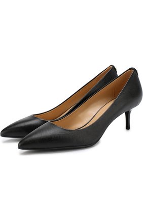 Кожаные туфли Flex на каблуке kitten heel | Фото №1 Кожаные туфли Flex на каблуке kitten heel | Фото №1