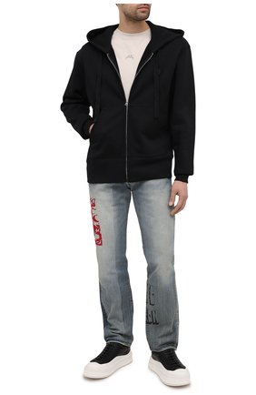 Мужская хлопковая толстовка ACNE STUDIOS черного цвета по цене 28100 руб., арт. CI0001/M | Фото 2 Мужская хлопковая толстовка ACNE STUDIOS черного цвета, арт. CI0001/M | Фото 2