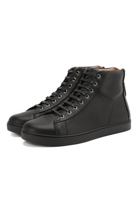 Мужские кожаные кеды GIANVITO ROSSI черного цвета по цене 55600 руб., арт. S28240.M1BLK.B0XNER0 | Фото 1 Мужские кожаные кеды GIANVITO ROSSI черного цвета, арт. S28240.M1BLK.B0XNER0 | Фото 1