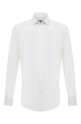 Мужская хлопковая сорочка DOLCE & GABBANA белого цвета по цене 36300 руб., арт. G5EJ0T/FUMRY | Фото 1 Мужская хлопковая сорочка DOLCE & GABBANA белого цвета, арт. G5EJ0T/FUMRY | Фото 1 (Рукава: Длинные; Длина (для топов): Стандартные; Материал внешний: Хлопок; Статус проверки: Проверено, Проверена категория; Случай: Формальный; Воротник: Кент; Принт: Однотонные; Манжеты: На пуговицах)