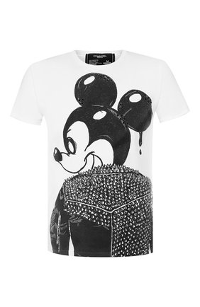 Мужская хлопковая футболка DOM REBEL белого цвета по цене 9740 руб., арт. MICK/T-SHIRT | Фото 1 Мужская хлопковая футболка DOM REBEL белого цвета, арт. MICK/T-SHIRT | Фото 1