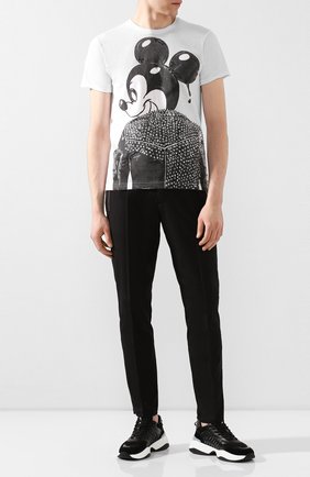 Мужская хлопковая футболка DOM REBEL белого цвета по цене 9740 руб., арт. MICK/T-SHIRT | Фото 2 Мужская хлопковая футболка DOM REBEL белого цвета, арт. MICK/T-SHIRT | Фото 2