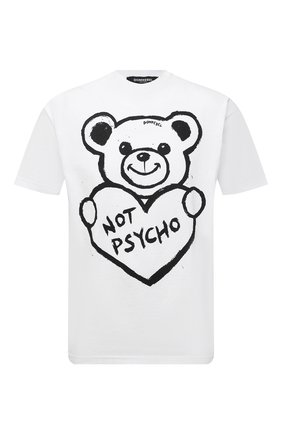 Мужская хлопковая футболка с принтом DOMREBEL белого цвета по цене 9630 руб., арт. PSYCH0/T-SHIRT | Фото 1 Мужская хлопковая футболка с принтом DOMREBEL белого цвета, арт. PSYCH0/T-SHIRT | Фото 1 (Рукава: Короткие; Материал внешний: Хлопок; Длина (для топов): Стандартные; Принт: С принтом)