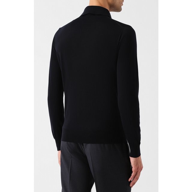 фото Шерстяное поло с длинными рукавами ermenegildo zegna