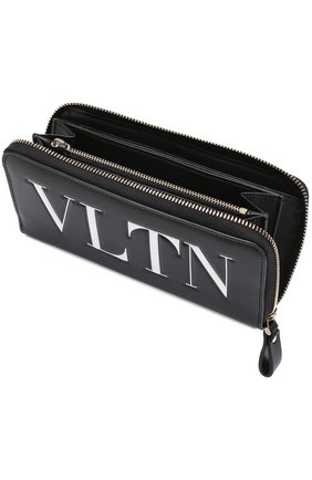 Кожаный кошелек на молнии VLTN Valentino, черно-белого цвета, арт. QW2P0645/RCH в ЦУМ | Фото №3 Кожаный кошелек на молнии VLTN Valentino черно-белого цвета | Фото №3