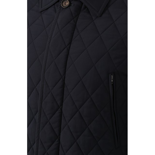 фото Стеганая куртка на молнии с отложным воротником brioni