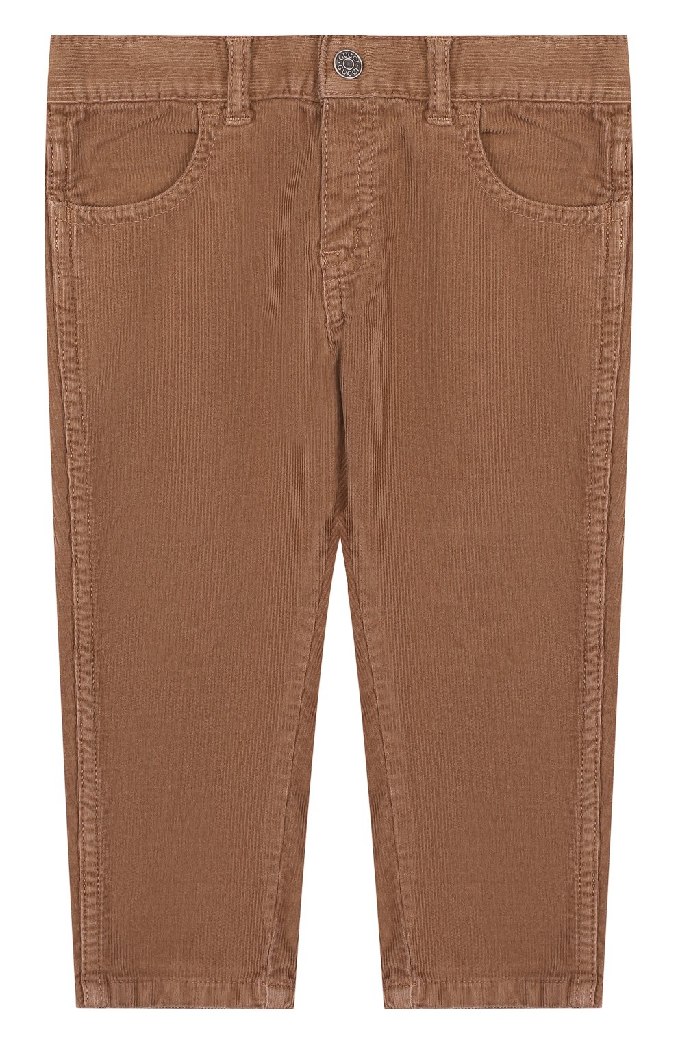 Детские вельветовые брюки GUCCI бежевого цвета, арт. 522146/XBE48 | Фото 1 (Материал внешний: Хлопок; Статус проверки: Проверена категория)