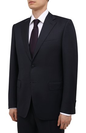 Мужской шерстяной костюм CANALI темно-синего цвета по цене 133500 руб., арт. 11220/10/BF00267 | Фото 2 Мужской шерстяной костюм CANALI темно-синего цвета, арт. 11220/10/BF00267 | Фото 2