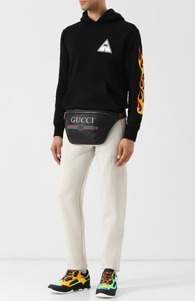 Кожаная поясная сумка Gucci Print | Фото №2 Кожаная поясная сумка Gucci Print | Фото №2