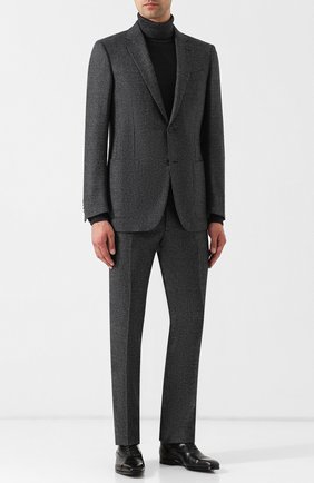 Мужские кожаные оксфорды на шнуровке ZEGNA COUTURE черного цвета по цене 84050 руб., арт. A3085X-EVE | Фото 2 Мужские кожаные оксфорды на шнуровке ZEGNA COUTURE черного цвета, арт. A3085X-EVE | Фото 2 (Наличие утеплителя: Нет; Статус проверки: Проверено, Проверена категория; Стили: Классический; Материал внешний: Кожа; Материал внутренний: Натуральная кожа)
