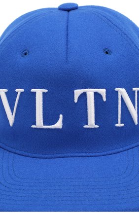 Шерстяная кепка VLTN Valentino, синего цвета, арт. QW2H0A11/PBJ в ЦУМ | Фото №3 Шерстяная кепка VLTN Valentino синего цвета | Фото №3