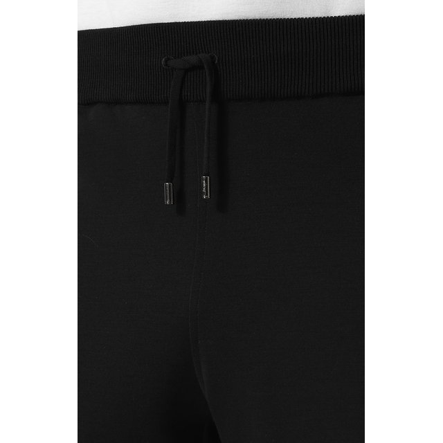 фото Шерстяные брюки прямого кроя с поясом на резинке brioni
