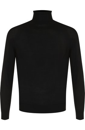 Мужской однотонная шерстяная водолазка ERMENEGILDO ZEGNA черного цвета по цене 56450 руб., арт. URM00/120 | Фото 1 Мужской однотонная шерстяная водолазка ERMENEGILDO ZEGNA черного цвета, арт. URM00/120 | Фото 1