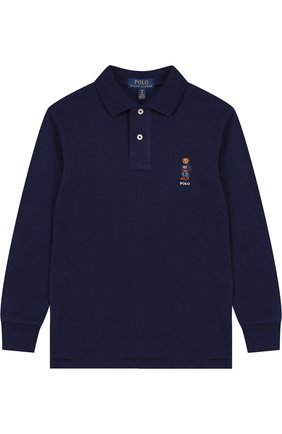 Детское хлопковое поло с длинными рукавами POLO RALPH LAUREN темно-синего цвета по цене 10850 руб., арт. 323714483 | Фото 1 Детское хлопковое поло с длинными рукавами POLO RALPH LAUREN темно-синего цвета, арт. 323714483 | Фото 1 (Материал внешний: Хлопок; Рукава: Длинные; Статус проверки: Проверено; Ростовка одежда: 13 - 15 лет | 158 см)