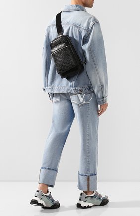 Мужской кожаный рюкзак gucci signature GUCCI черного цвета по цене 104000 руб., арт. 523234/DMTDN | Фото 2 Мужской кожаный рюкзак gucci signature GUCCI черного цвета, арт. 523234/DMTDN | Фото 2