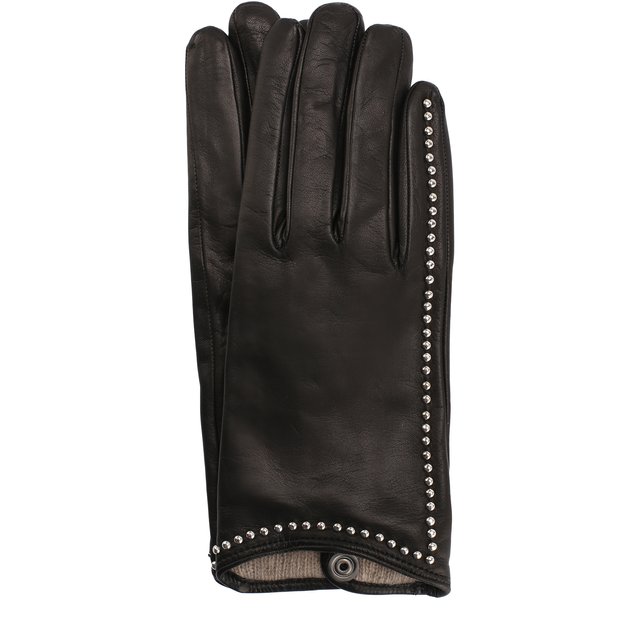 фото Кожаные перчатки с металлической отделкой sermoneta gloves