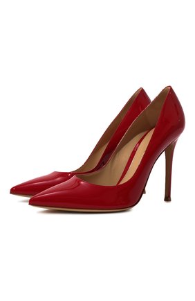 Женские кожаные туфли gianvito 105 GIANVITO ROSSI красного цвета по цене 49400 руб., арт. G28470.15RIC.VERTABS | Фото 1 Женские кожаные туфли gianvito 105 GIANVITO ROSSI красного цвета, арт. G28470.15RIC.VERTABS | Фото 1