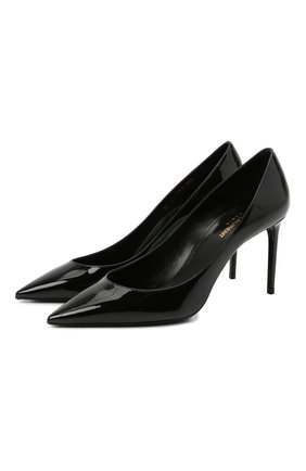 Женские кожаные туфли zoe SAINT LAURENT черного цвета по цене 47650 руб., арт. 529731/0NP00 | Фото 1 Женские кожаные туфли zoe SAINT LAURENT черного цвета, арт. 529731/0NP00 | Фото 1 (Материал внутренний: Натуральная кожа; Статус проверки: Проверена категория, Проверено; Каблук высота: Высокий; Подошва: Плоская; Каблук тип: Шпилька)