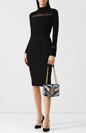 Женский сумка natalia small TOM FORD черно-белого цвета по цене 199000 руб., арт. LE983T-X56 | Фото 2 Женский сумка natalia small TOM FORD черно-белого цвета, арт. LE983T-X56 | Фото 2