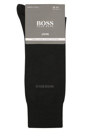 Мужские носки из смеси шерсти и хлопка BOSS черного цвета по цене 1000 руб., арт. 50388420 | Фото 1 Мужские носки из смеси шерсти и хлопка BOSS черного цвета, арт. 50388420 | Фото 1