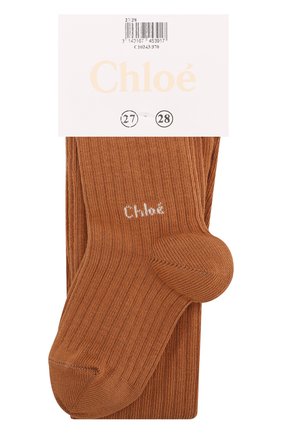 Детские колготки из хлопка CHLOÉ коричневого цвета по цене 3570 руб., арт. C10243 | Фото 1 Детские колготки из хлопка CHLOÉ коричневого цвета, арт. C10243 | Фото 1