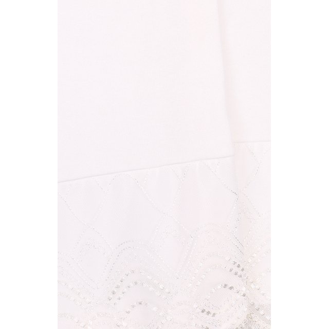 фото Хлопковый халат с кружевной отделкой la perla