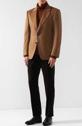 Мужской однобортный пиджак из кашемира TOM FORD бежевого цвета по цене 268000 руб., арт. 429R05/11A740 | Фото 2 Мужской однобортный пиджак из кашемира TOM FORD бежевого цвета, арт. 429R05/11A740 | Фото 2