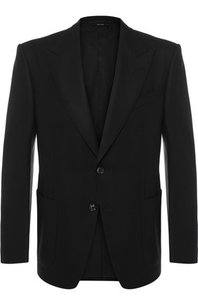 Мужской однобортный пиджак из шерсти TOM FORD черного цвета по цене 209000 руб., арт. 450R20/11HA40 | Фото 1 Мужской однобортный пиджак из шерсти TOM FORD черного цвета, арт. 450R20/11HA40 | Фото 1