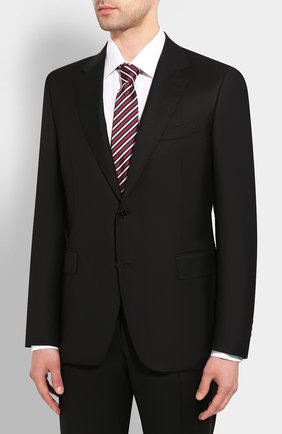 Мужской шерстяной костюм CANALI черного цвета по цене 130500 руб., арт. 11280/10/AA00099 | Фото 2 Мужской шерстяной костюм CANALI черного цвета, арт. 11280/10/AA00099 | Фото 2