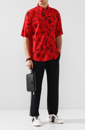 Мужская борсетка gg supreme GUCCI черного цвета по цене 47600 руб., арт. 495562/K5RLN | Фото 2 Мужская борсетка gg supreme GUCCI черного цвета, арт. 495562/K5RLN | Фото 2
