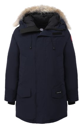 Мужская пуховая парка langford с меховой отделкой CANADA GOOSE синего цвета по цене 115500 руб., арт. 2062M | Фото 1 Мужская пуховая парка langford с меховой отделкой CANADA GOOSE синего цвета, арт. 2062M | Фото 1