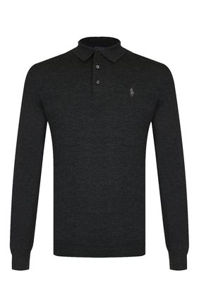 Мужское шерстяное поло POLO RALPH LAUREN темно-серого цвета по цене 15400 руб., арт. 710716489 | Фото 1 Мужское шерстяное поло POLO RALPH LAUREN темно-серого цвета, арт. 710716489 | Фото 1