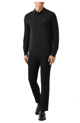 Мужское шерстяное поло POLO RALPH LAUREN темно-серого цвета по цене 15400 руб., арт. 710716489 | Фото 2 Мужское шерстяное поло POLO RALPH LAUREN темно-серого цвета, арт. 710716489 | Фото 2