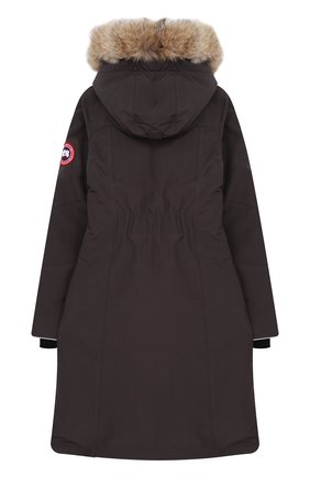 Детского пуховая парка brittania с меховой отделкой капюшона CANADA GOOSE темно-серого цвета по цене 66400 руб., арт. 4593Y | Фото 2 Детского пуховая парка brittania с меховой отделкой капюшона CANADA GOOSE темно-серого цвета, арт. 4593Y | Фото 2