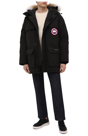 Мужская пуховая парка expedition CANADA GOOSE черного цвета по цене 135500 руб., арт. 4660M | Фото 2 Мужская пуховая парка expedition CANADA GOOSE черного цвета, арт. 4660M | Фото 2