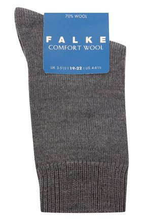 Детские утепленные носки comfort wool FALKE серого цвета, арт. 10488 | Фото 1 (Материал: Шерсть, Текстиль; Статус проверки: Проверено, Проверена категория; Кросс-КТ: Школьные аксессуары, Носки; Региональные ограничения белый список (Axapta Mercury): RU)