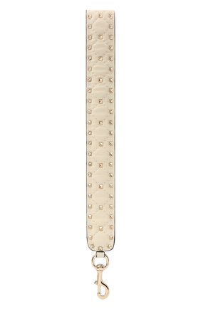 Женские кожаный ремень для сумки rockstud spike VALENTINO кремвого цвета по цене 69950 руб., арт. QW1P0P37/NAP | Фото 2 Женские кожаный ремень для сумки rockstud spike VALENTINO кремвого цвета, арт. QW1P0P37/NAP | Фото 2 (Материал: Натуральная кожа; Кросс-КТ: ремень-сумка; Статус проверки: Проверена категория)