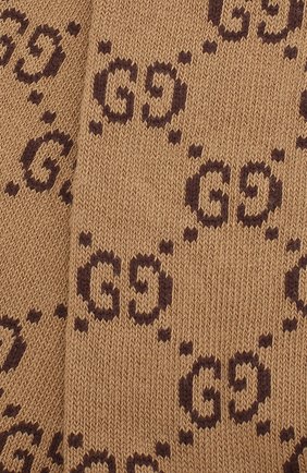 Женские хлопковые носки GUCCI коричневого цвета по цене 11900 руб., арт. 476336/3G701 | Фото 2 Женские хлопковые носки GUCCI коричневого цвета, арт. 476336/3G701 | Фото 2