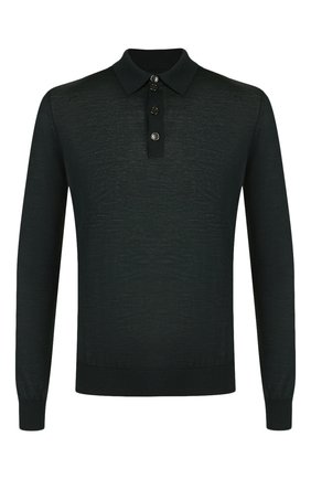 Мужское шерстяное поло GIORGIO ARMANI зеленого цвета по цене 63400 руб., арт. 8NSF03/SM01Z | Фото 1 Мужское шерстяное поло GIORGIO ARMANI зеленого цвета, арт. 8NSF03/SM01Z | Фото 1