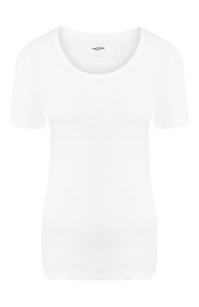 Женская льняная футболка ISABEL MARANT ETOILE белого цвета по цене 11400 руб., арт. TS0378-00M004E/KILIANN | Фото 1 Женская льняная футболка ISABEL MARANT ETOILE белого цвета, арт. TS0378-00M004E/KILIANN | Фото 1