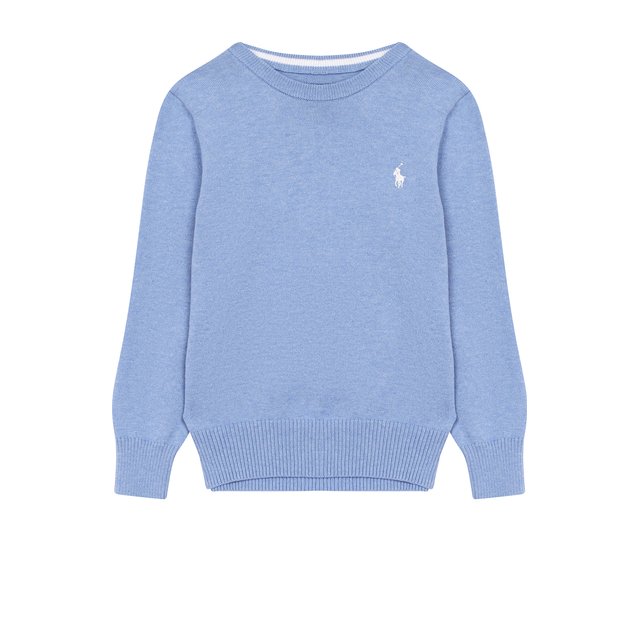 фото Хлопковый пуловер с логотипом бренда polo ralph lauren